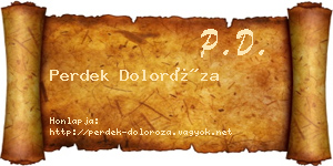 Perdek Doloróza névjegykártya